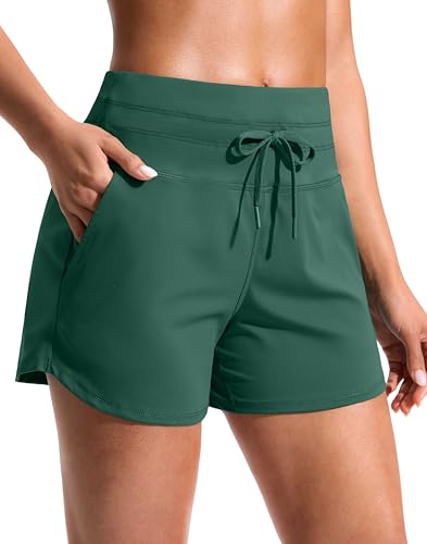 Soothfeel Women's Athletic Running Shorts with Pockets 3.5