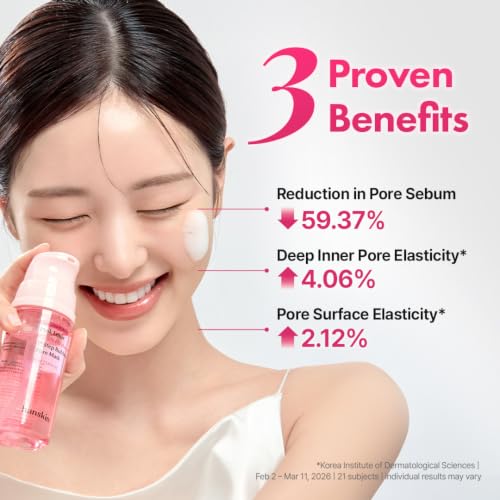 Image of Hanskin PDRN Micro Bubble Pore Mask, Pink Lotus PDRN Mask, 3.21 fl oz | 3-Second Foaming Formula, Micro Bubble Foam Mask, Pink Lotus PDRN, Pore Care, Sebum Control, 7-Layer Collagen, Hydrating