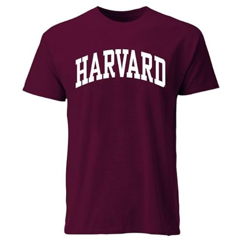 Barnesmith Harvard University Crimson Short Sleeve Adult Unisex T-Shirt, Classic, Crimson, Medium