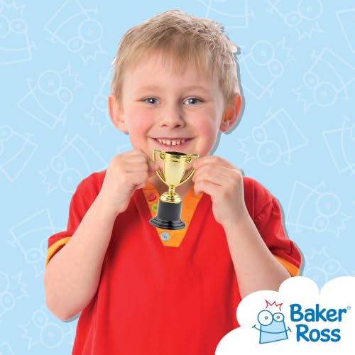 Baker Ross, goldfarbene Trophäen, P670, 6 Stück, für Kinder / Weihnachtsstrumpffüller / Preise / Spiele – Ansicht 4