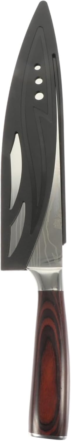 Japanese Chef Knife with Wood Handle for Meat Cutting Utility