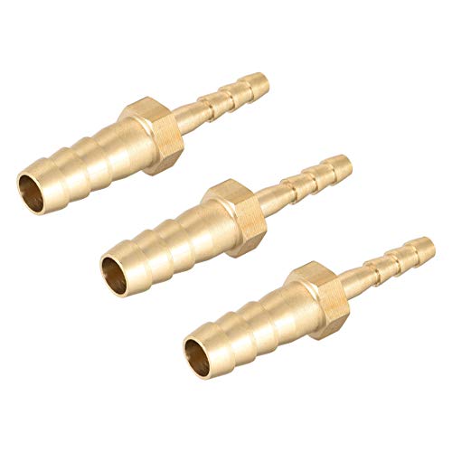 Buy 1 get 1 uxcell Straight Brass Barb Fitting Reducer, Fit Hose ID 8mm to 4mm 3pcs Up To 50% OFF uxcell Straight Brass Barb Fitting Reducer, Fit Hose ID 8mm to 4mm 3pcs