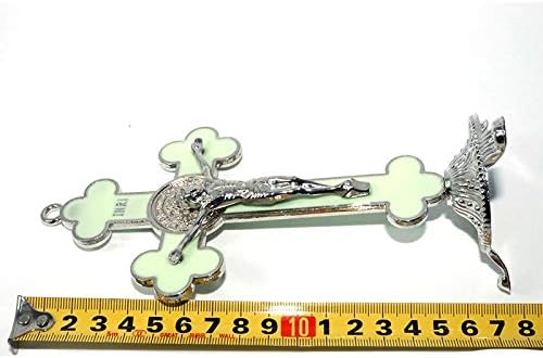 Miniatura 2 de Decoración Cristiana Luminoso San Benito Exorcismo Jesús Cruz Colgante Decoración Cristianismo Regalos Imagenes Religiosas Católicas Capilla Kreuz -