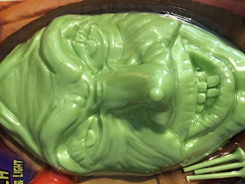 Wicked Witch Pumpkin Carving Kit and Light - Super Bright Light Attaches to Inside of Pumpkin to Make Face Glow