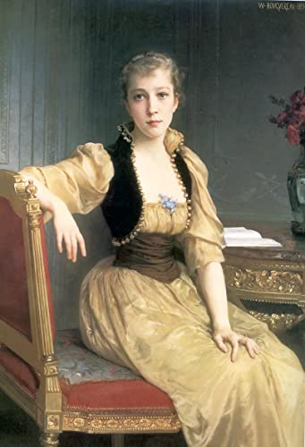 Peinture à l'huile classique Berceuse Bouguereau sur toile canvas premium 60x90