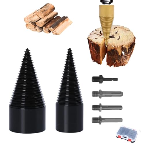 Fendeuse de bûches à bois pour perceuse pour préparer facilement votre stock d'hiver