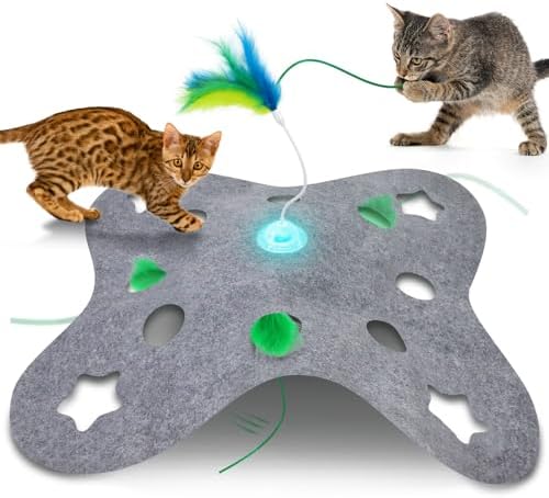 Interactive Cat Toys for Indoor Cats Exercise Toys — bottom and base construction detail