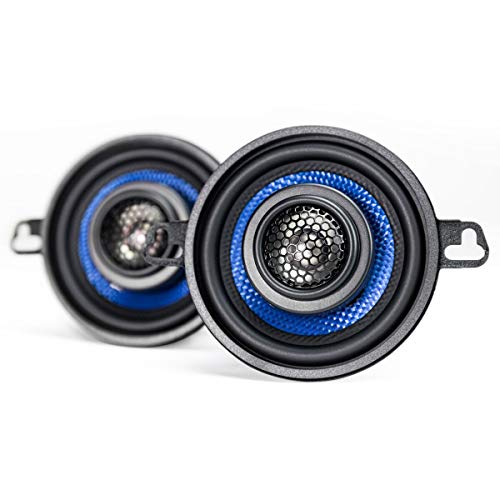 Hifonics Alpha HA35CX - 3.5 Inch Coaxial Car Speakers, 125 Watt Max, Black