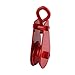 Aexit 0.3T Cargo Material Handling Lifting Tackle Single Groove Sheave Snatch Blocks Pulleys Red