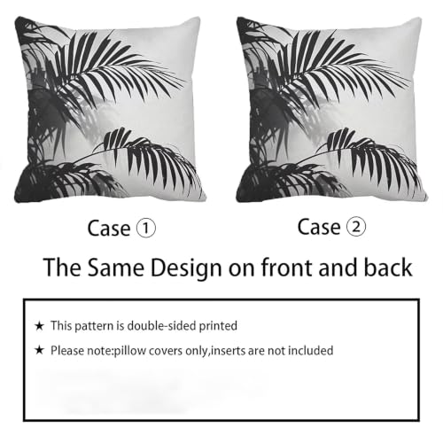 Housse de coussin canapé 45x45 cm en lin gris lot de 2 décoratives avec zip invisible - 6