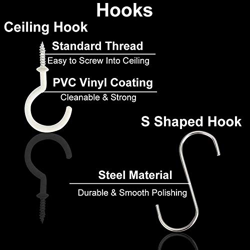 Salnier 5 Packs Macrame Plant Hanger With 10 Hooks Different Tiers Handmade Cotton Rope Hanging Planters Set Flower Pots Holder Hanger Stand Indoor Outdoor Boho Home Decor (Cream White) #TOP6