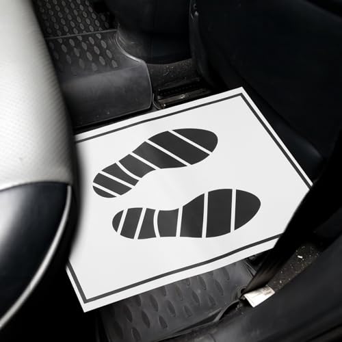 Alfombrillas desechables de papel negro para coche de 50 uds para suelo 6