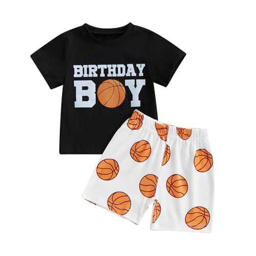 Kayotuas Toddler Baby Boy Birthday Outfit Baseball Birthday Boy T Shirt and Elastic Pocket Shorts Summer Clothes 2 Piece Sets