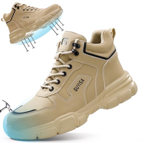 Image of Steel Toe Shoes for Men Lightweight Puncture Resistant Safety Footwear Work Shoes Men Safety Work Shoe Comfortable for Construction Warehouse Jobs