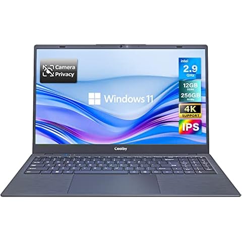 Coolby 15.6 inch Windows 11 Laptop Computer with 1920x1080 IPS Display, 8GB RAM/256 GB NVMe SSD, Intel N5095 Quad Core Processor Notebook PC, Support 2.4G/5G Hz WiFi, BT, Type-c PD 3.0 Charging Cover