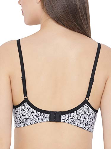 Image of Clovia Women's Padded Non-Wired Printed T-Shirt Bra