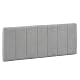 Bettkopfteil Marckonfort Creta grau gepolstert 140×60 cm