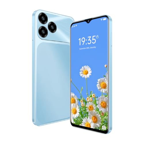 FOXIONO Teléfono Desbloqueado, Pantalla HD de 6,52 Pulgadas, 1GRAM + 16GROM / TF128GB, 3G LTE FDD, cámara de 2MP + 2MP, 3000mah, Chip de Alta Velocidad de 4 núcleos (2, Blue)