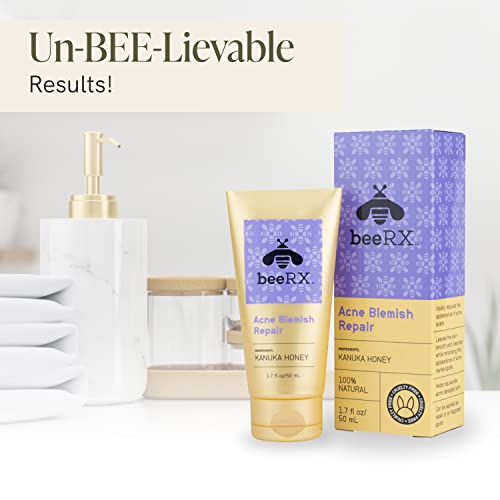 Bee Rx Acne Blemish Repair With Kanuka Honey - Acne Scar Treatment For Face, Body, Back - Spot Minimizer Pimple Cream Skin Care Acne Serum #TOP1