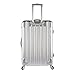 kensie Women's Alma Hardside Spinner Luggage, Silver, 3-Piece Set (20/24/28)