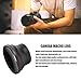 Camera Lens, 52mm 0.43X Professional HD Wide Angle Lens with Detachable Macro Lens for Portrait Photography, Landscape Photography, for All Lenses with 52mm Thread