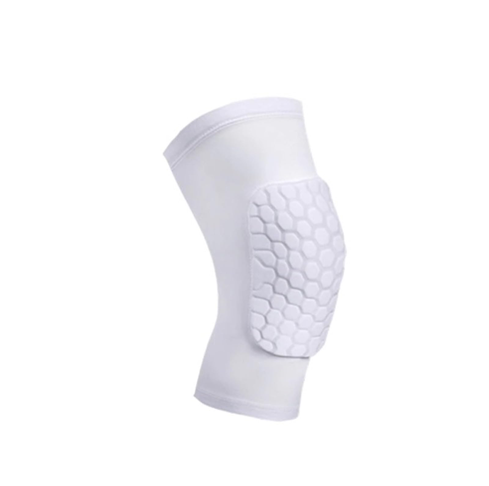 Ginocchiere Le Ginocchiere in Spugna Dura Sono Adatte for Sportive da Basket, Pole Dance, Calcio Tutore Ginocchio(White,Large)