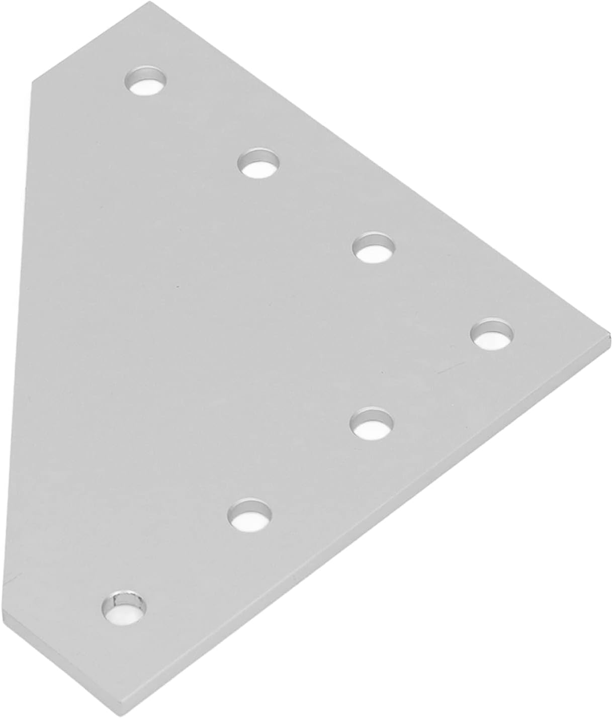 5PCS 7 Hole Right Angle Joining Plates, Aluminum Alloy 90 Degree Connection Bracket, Flat Joining Plate for Furniture and Frame Assembly with Standard Hole Design (3030L)