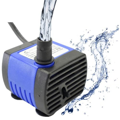 Image of Conquerall CHA-220 240L /H 60GPH AC 110V Submersible Pump 3W Mini Ultra Quiet Water Pump 1.64ft High Lift for Fish Tanks, Small Ponds, Fountains, Water Features, Statues, Hydroponics and Pet Fountains