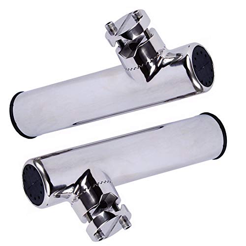 Support de canne à pêche antichoc pour bateau, fixation pince inox sur rail de 19 à 26 mm