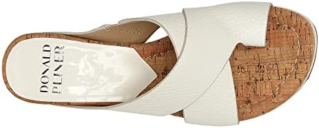 Donald Pliner SISU Snake Print Upper Heel Wedge Platform, Comfortable Women, Leather, Slide Sandals, White, 8.5 | Image 7