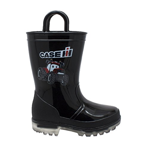 Case IH PVC Boot Light-Up Kids Toddler-Youth Boot 1 M US Little Kid Black