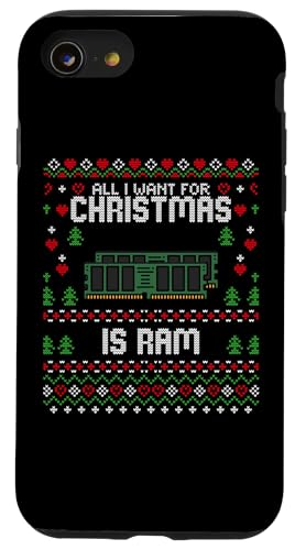 DDR5 RAM �R���s���[�^�[ ������ �Q�[�}�[ �N���X�}�X �A�O���[�N���X�}�X �Z�[�^�[ �X�}�z�P�[�X iPhone SE (2020) / 7 / 8 �p