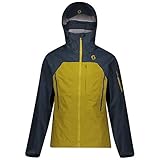 Scott M Explorair 3l Jacket Colorblock-Blau-Gelb, Herren Dermizax™ Anoraks, Größe XL - Farbe Dark Blue - Ecru Olive