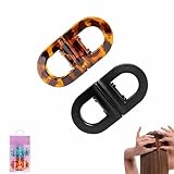 2Pcs Magnetic Hair Clips, Strong Hold No-Slip Magnetic Hair Styling Clips for Women, Seamless 2-in-1 Design for Easy Everyday Hairstyles, Gentle on All Hair Types