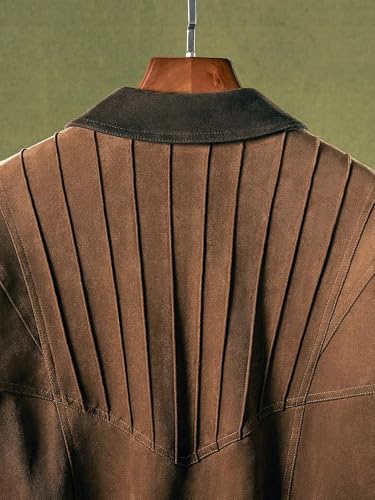Blouson aviateur daim oversize de haute qualité et coupe chic ample