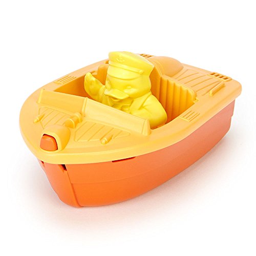 Preisvergleich Produktbild Unbekannt Green Toys Rennboot Wasserspielzeug Badewannenspielzeug, orange
