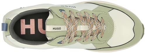 Image of HUGO Mens Running Style Mix Material Sneakers