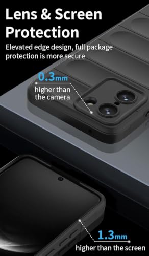 Image of ShieldTech AirGuard Series Back Cover Case for OnePlus Nord CE5 5G | Microfiber Lining | Airbag Cushion Drop Protection | Silicone Back Cover Case | Anti Slip Grip - Black for OnePlus Nord CE 5 / CE5