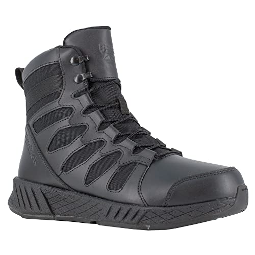 Image of Reebok Work Men's 6 inch Floatride Energy Soft Toe Tactical Boot with Side Zipper Black - RB4355