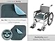 ZOLLNER 4er Set Inkontinenzsitzauflagen 100% Polyester, 45x45 cm, Rauchblau