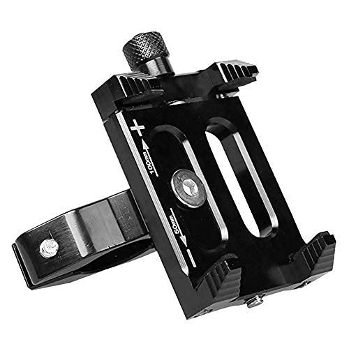 Comical Aluminium Alloy Bicycle/Cycle /Motorcycle/Bike Mobile Phone Holder Mount, for Maps and GPS Navigation (Mini, Black)