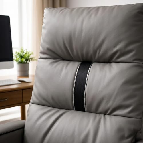 Image of Lakdi The Furniture Co Luxury Leatherette Director High Back Office Chair with Recliner, Ergonomic Design, Chrome Base and Smooth Castors - 5-Year Warranty & Free Assembly - 111012163 Grey