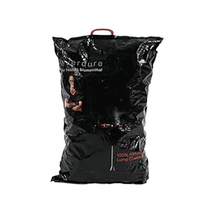 Everdure All-Natural Long Burning Lump Charcoal, 22 lbs, 100% Natural Without Chemicals or Additives, Great for Use on Charcoal BBQ Grill, Restaurant Grade with Low Ash Content for Easy Cleaning