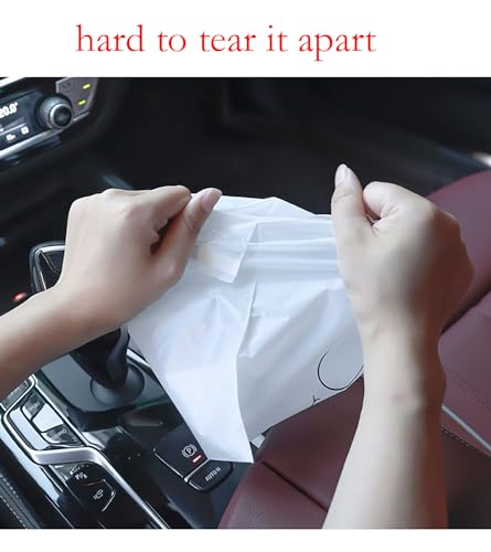 Image of Super Thick Standable Self-adhesive Trash Bag, 30 Pcs 10 Inch x 7 Inch Car Garbage Bag for Disposable Garbage Storage of Automobile and Kitchen (30)