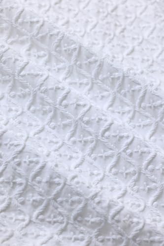 Image of SNITCH Men Casual Shirt | Regular Fit Half Sleeve Cuban Collar Textured Pattern with Embellished Sequins | 100% Viscose & Breathable Fabric for Everyday Wear