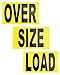Venussar Oversize Load Signs for Trucks, Magnetic Oversized Warning Sign Professional Wide Load Sign for Safe Hauling 12