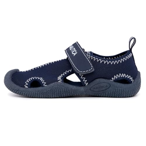 Image of Nautica Kids Water Shoes for Boys Girls Toddler Quick Dry Swim Shoes Aqua Socks Beach Pool Closed Toe Barefoot Summer Watershoes for Toddlers Size 5-12