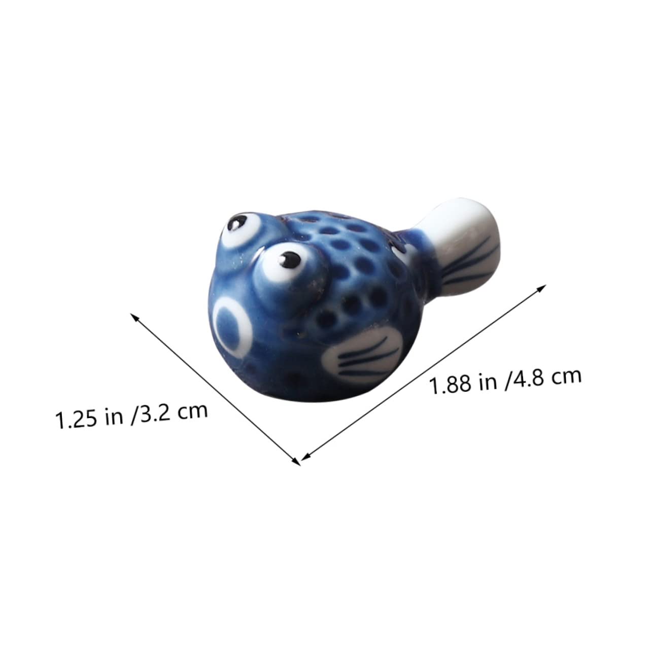 PRETYZOOM 2Pcs Adorable Puffer Fish Chopstick Holders Desktop Chopstick Rests for Spoons Forks Cute Japanese Style Accessory for Home Kitchen Dining Decor