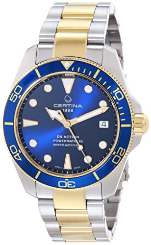Certina, Unisex, DS ACTION Diver 38mm, Stainless Steel, Swiss Automatic, Diving Watch, C0328072204110