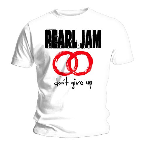 Probity White Pearl Jam Don't Give Up Eddie Vedder Official T-Shi...